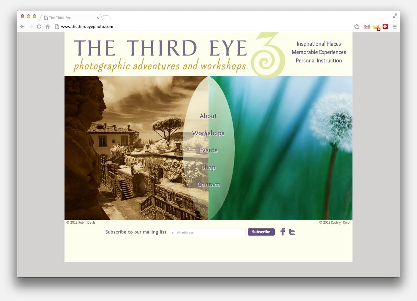 the third eye website screen shot